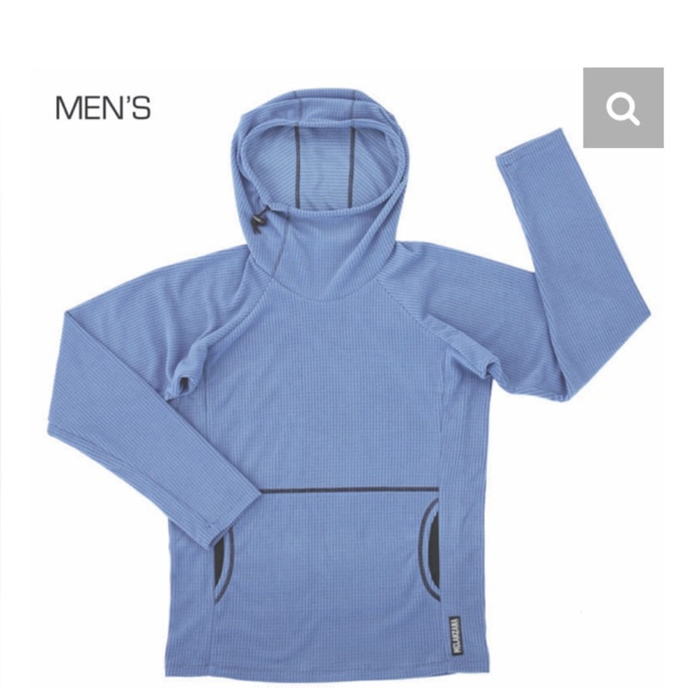 Brand NEW. 2025 Melanzana V2 Microgrid Hoodie Mens Medium: Rain color - Picture 2 of 7
